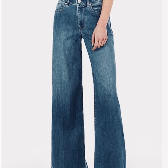 Express Denim - Express Wide Leg High Rise Stretch Jeans 6